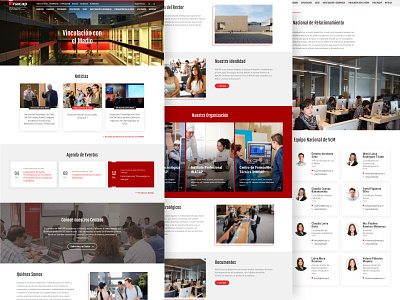 INACAP Site Central UI / UX design designmodular designweb ui university ux web