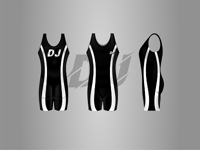 swimming costume design dress dribbble illustration vector