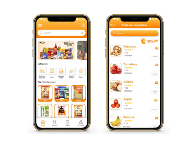 Grocery Shopping App app application design dribbble grocery ui ux xd design