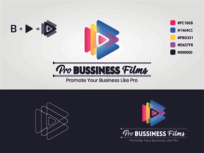 Pro BussinessFilms branding design dribbble icon illustration logo ui vector