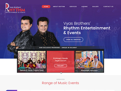 Music industry branding graphic design logo web layout