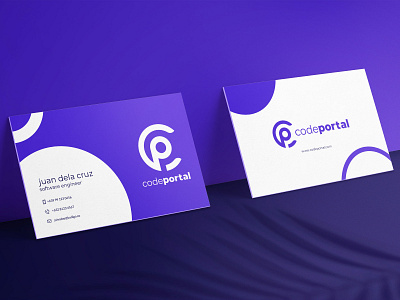 codeportal business card mockup brand design branding branding design business card design businesscard logo logodesign