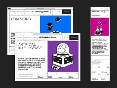 MIT Technology Review ❖ MAGAZINE '21 brutalism composition concept magazine minimal newspaper redesign typography ui uiux ux web design