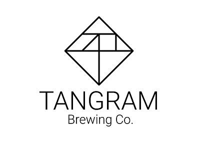 Tangram Brewery logo brand identity design graphic design logo minimal typography
