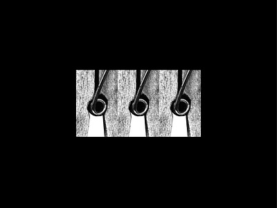 666 clothes pins black and white design designer graphic design image manipulation minimal photography typography