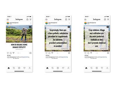 Instagram Post Design agriculture agrisensor branding design educational farming feed framer graphic design illustration instagram instagram post startup tech technology