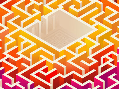 Maze Runner Inspo colors design illustration maze mazerunner rainbow