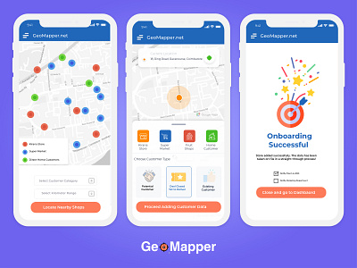 Geo Mapper branding geo location google map idea itl location app retail app store app ui ui design
