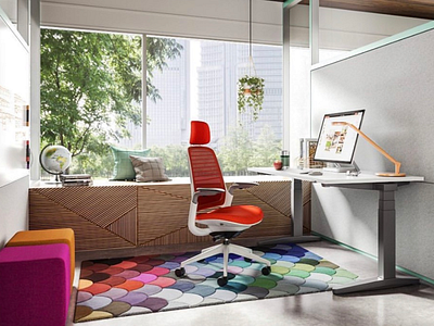 Minimalistic Home Office Design architectural concept design home office