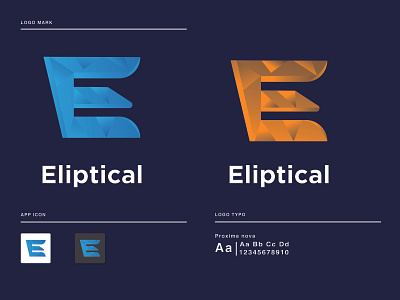 Eliptical gradient modern  logo