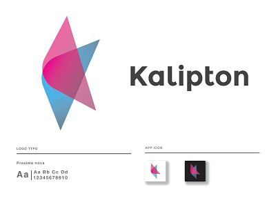 Kalipton Gradient Modern Logo brand identity branding k letter k letter logo k logo logo logo design logo design branding logo designer logo lover logofield logoflow logofolio