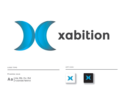 xabition Gradient Modern Logo