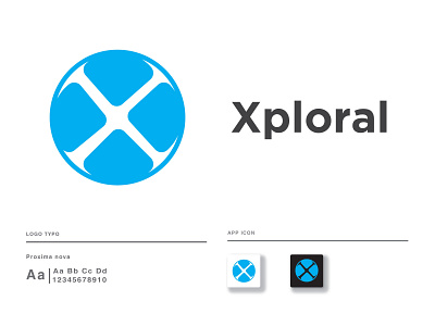 Xploral Gradient Modern Logo