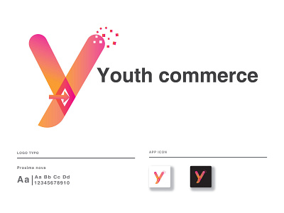 Youth commerce  Gradient Modern Logo