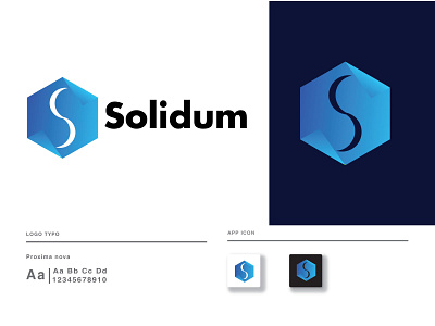 Solidum Gradient Modern Logo