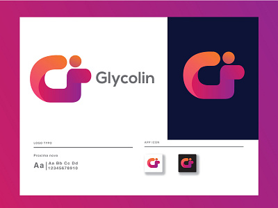 Glycolin Gradient Modern Logo