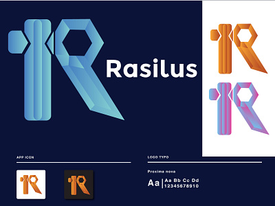 Rasilus Gradient Modern Logo