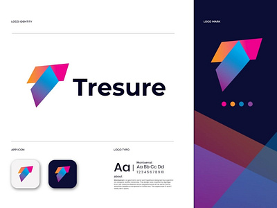 Treasure modern gradient logo