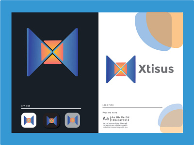 Xtitus Gradient Modern Logo