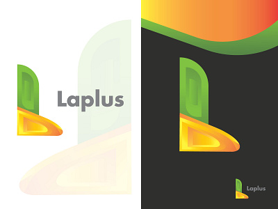 Laplus Gradient Modern Logo