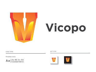 Vicopo Gradient Modern Logo