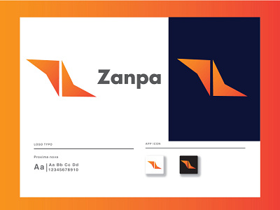 Zanpa Gradient Modern Logo