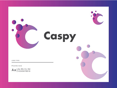 caspy Gradient Modern Logo