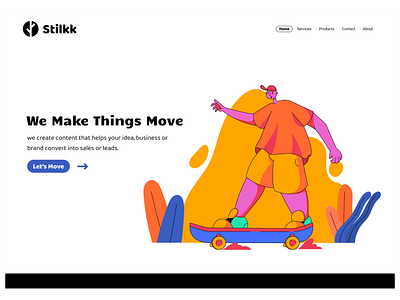 Stilkk Creative Landing Page