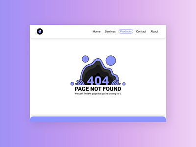 404 Error Page Design 404 error page app daily ui dailyui dailyui008 dailyuichallenge design flat graphic design illustration illustrator minimal ui vector