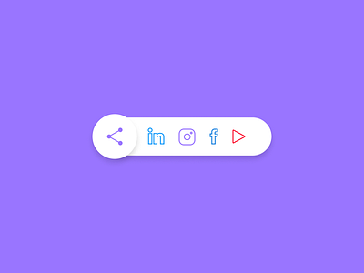 Social Share Button button button design dailyuichallenge design flat graphic design icon illustration illustrator minimal social share button vector