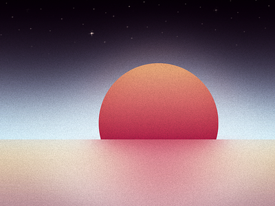 Sunset #2 illustration bontorno design illustration interface moody new psd sky sun sunset ux vector