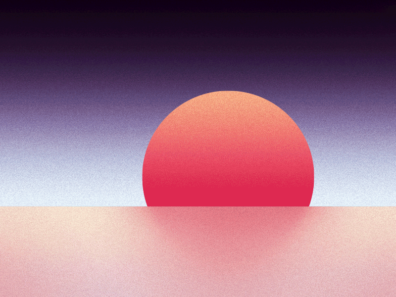 GIF Experiment: Sunset #2 animated gif animation coffee design flat gif illustration sunset ui ux vector web