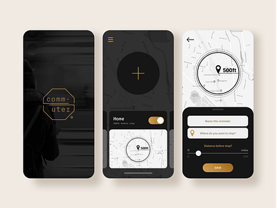 Commuter App app bontorno branding color exploration commute design app digital graphic logo transition travel typography uiux web