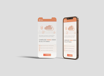 Minimalistic Fintech Landing page for mobile adobe illustrator branding design illustration logo typography ui ux vector xd