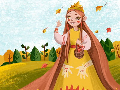 Autumn fairy tale character character design design fabulous illustration illustration illustration for children magic