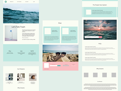 Oceans by Refill for Life branding design graphic design minimal ui ux web design