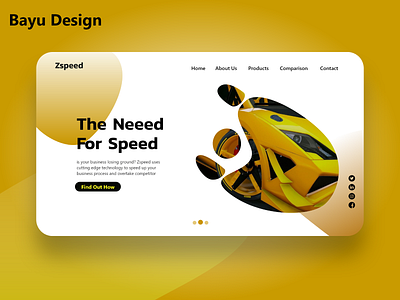 Need for Speed Car Web Design website website concept