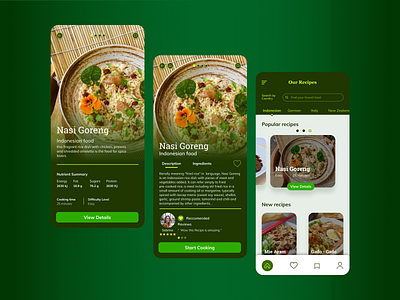 Recipes Mobile App android android app android app design app app design food foodwebdesign mobile recipe recipes uiux