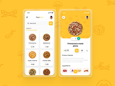 Food Mobile App android android app android app design app app design clean clean ui design figma food food app mobile pizza uiux