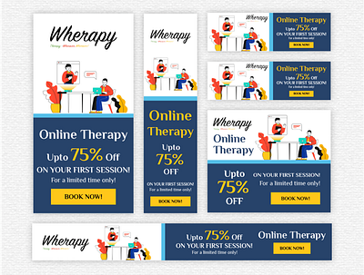 Google Banner Ads for Wherapy | Gigcloud ads advertising banner banner ads display ads gigcloud google ads google display ads web banner