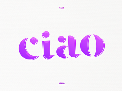 Language Typography Series: Italian