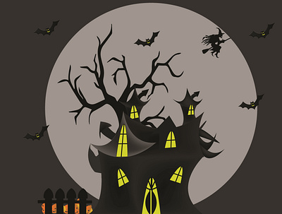 house of horror from fari design illustration vector