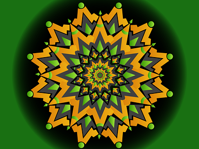 Mandala Art app art branding design event gradient graphic graphic design green illustration illustrator magazine magic mandala mark mobile music vector web website