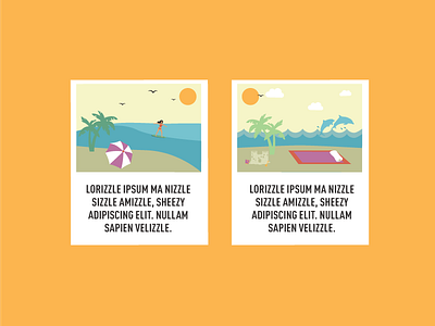 Summer Infographic Polaroid 3 dribbble illustrations infographic polaroid