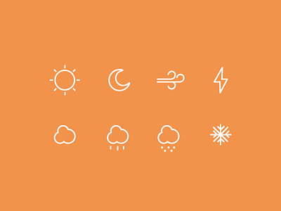Weather Icons icons minimal weather weather icons