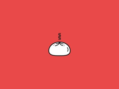 Steamed Bun 100 days bun design food icon illustration steamed bun