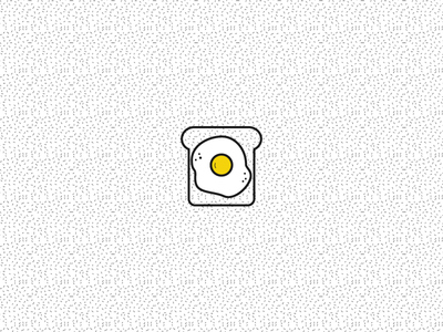 Fried Egg & Toast 100 days design egg food fried egg icon illustration toast