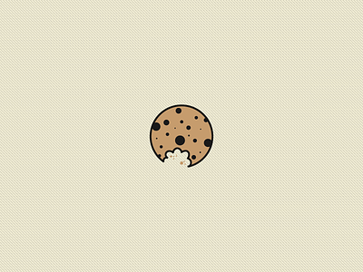 Chocolate Chip Cookie 100 days 100 food chocolate chip cookie cookie design food icon illustration