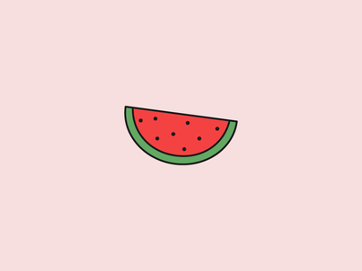 Watermelon 100 days design food fruit icon illustration watermelon