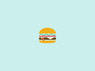 Burger 100 days burger cheese burger design food icon illustration